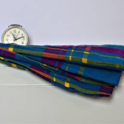 African Maasai Shuka Blanket - Colorful Acrylic Throw, Sarong, Wrap - thumbnail 4