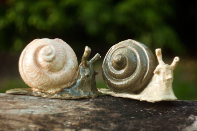 Handmade Ceramic Snail Planter Succulent & Cactus Pot - image 1