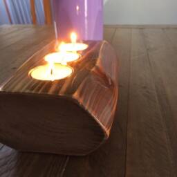 Wood Candleholder - thumbnail 3