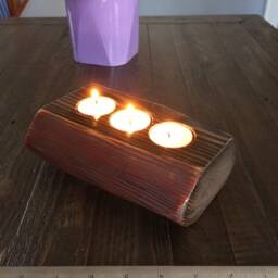 Wood Candleholder - thumbnail 2
