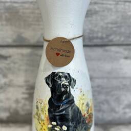 Black Labrador Gifts, Labrador Vase, Plant Pot Pot, Coasters, Treat Lovers - thumbnail 2