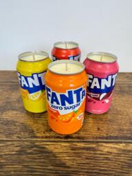 Fanta Can Candle - Smells Like The Drink Soy Wax Fizzy Orange Lemon Peach Raspberry Strawberry - thumbnail 1