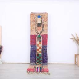 Moroccan Runner Rug, Boujaad 2x9 Ft - thumbnail 1