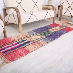 Moroccan Runner Rug, Boujaad 2x9 Ft - thumbnail 3