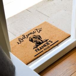 Best Seller Customized Dog Welcome Mat - To Our House Rug Custom Breed Gift Doormat - thumbnail 3