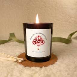 Eid Mubarak Candle Gift Set With Matches, Muslim Celebration Gift, Ramadan & For Family Friends, Islamic Decor, Arabic Calligraphy - thumbnail 1