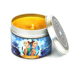 Gemini Zodiac Candle - Star Sign Constellation Gift Gifts Map Astrology Horoscope Birthday - thumbnail 2