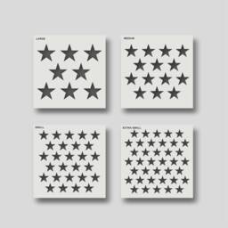 Reusable Star Stencils For Home Decor - Wall Art, Arts & Crafts, Stencil Painting Kid's Crafts. Various Sizes Are Available - thumbnail 1