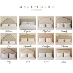 Bespoke Upholstered Headboard, All Beata Heuman Fabrics, Custom Bed Size Available - thumbnail 3