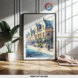 Northampton Poster Prints - Set Of 3 Posters - Watercolour Wall Art Decor Travel Hanging Artwork Gift UK Painting - thumbnail 3