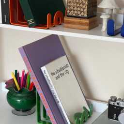 Rowley Bookworm - Steel Bookstand Industrial Bookends, Cookbook Stand Designed & Made in England - thumbnail 3