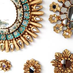 "Peruvian Mirrors ""Aztec Turquoise Collection" - thumbnail 3