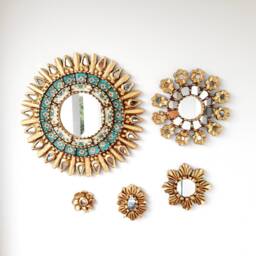 "Peruvian Mirrors ""Aztec Turquoise Collection" - thumbnail 2