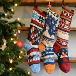 Christmas Stockings - Hand Knit & Personalized X - thumbnail 3