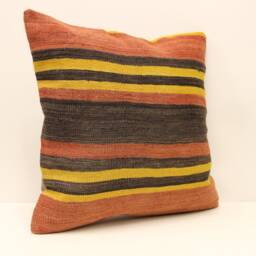 Turkish Kilim Pillow Covers Boho Big Pillow 20x20 Bohemian Cushion Vintage Pillows Sofa 4Ef-196 - thumbnail 2