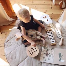 "Leaf Mat ""Natural Linen" - thumbnail 2