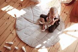 "Leaf Mat ""Natural Linen"
