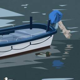 Inverkeithing Harbour Print - Fife Travel Poster Swans Kingfisher Heron Duck Scottish Wall Art - thumbnail 3
