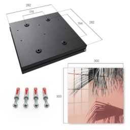 Tropical Elegance Wall Mounted Key Cabinet, Pink Industrial Box, Minimalist Flowers & Plants, For Loving Nature Minimalism - thumbnail 4
