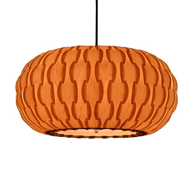 Lighting-Maple Drum Pendant Light-Chandelier-Wood Light-Ceiling Light-Hanging Lamp-Rustic Light - image 1