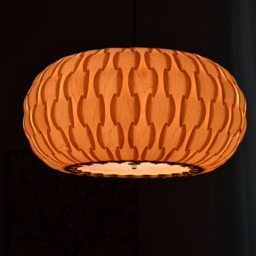 Lighting-Maple Drum Pendant Light-Chandelier-Wood Light-Ceiling Light-Hanging Lamp-Rustic Light - thumbnail 3