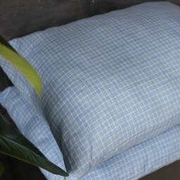 Linen Pillow Case Light Blue - thumbnail 3