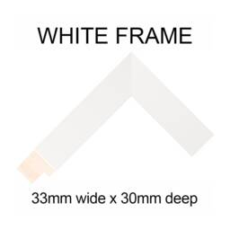 Multi Photo Picture Frame - 4 Apertures 12x8 Photos in A 33mm White Wood Frame - thumbnail 3