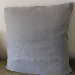 Collie Dog Print Cushion - 17x17 Cotton Pillow - thumbnail 3