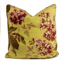 Sanderson - Pavia Linden/Plum Cushion Cover Throw Pillow Designer Home Decor - thumbnail 2