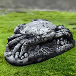 Stone Crab Statue Realistic Concrete Marine Decoration Handmade Coastal Garden Sculpture Outdoor Seaside Ornament Crab Lover Gift Yard Art - thumbnail 2