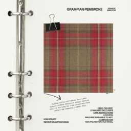 Tartan Faux Wool Floor Cushion Brushed Check Pillow, Polyester Filled - thumbnail 4