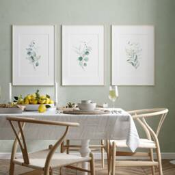 Eucalyptus Set Of 3 Prints, Botanical Wall Art, Rustic Decor, Farmhouse Plant Poster, Nature Green Home Decor - thumbnail 3