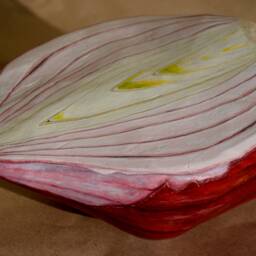 Huge Fake Onion Shelf Decor Quirky Vegan One Of A Kind Gift - thumbnail 3