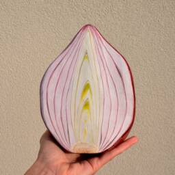 Huge Fake Onion Shelf Decor Quirky Vegan One Of A Kind Gift - thumbnail 2