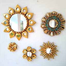 "Peruvian Mirrors ""Turquoise Octopus" - thumbnail 2