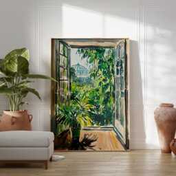 Henri Matisse Open Window Poster, Kew Gardens, Floral Print, Botanical Wall Art, Modern Gift - thumbnail 2