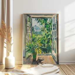 Henri Matisse Open Window Poster, Kew Gardens, Floral Print, Botanical Wall Art, Modern Gift - thumbnail 1