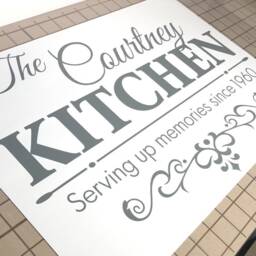 Personalised Family Name Kitchen Sticker, Personalised Wall Decal, Decor, Personalised Decal - thumbnail 2