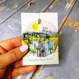 Los Angeles Usa Little Landmarks Ceramic Hanging Decoration Christmas - thumbnail 2