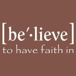 Believe Decal, Faith Vinyl Wall Believe Definition, Dictionary Word, Word Art, Have Decor - thumbnail 2