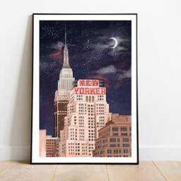 New Yorker Art Print, York Art Travel Art, Nyc Poster - thumbnail 2