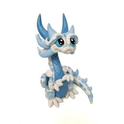 Haven - Polymer Dice Holder Dragon Sparkle White, Light Blue Pearl, & Dragonling Air - thumbnail 4