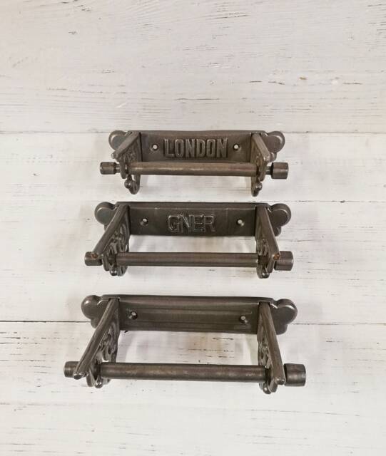 Toilet Roll Holder Cast Antique Iron - Very Elegant, Scroll Design. Wall Mounted Choose From London Gner Or Traditional - image 1