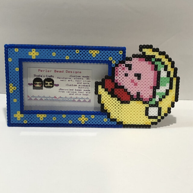 Kirby Picture Frame, Videogame Photo 8Bit Wall Decor, Office Decor