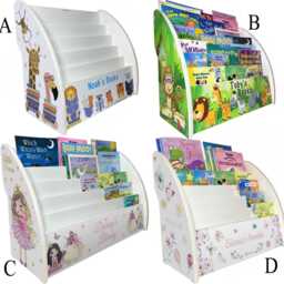 Montessori Bookshelf, Free Personalisation - Kids Bookcase, Toddler Fully Assembled, Nursery New Baby Gift - thumbnail 3
