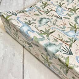 Wedge Baby Changing Mat, Dinosaur Jungle Changing Mat, Anti Roll Baby Mat - thumbnail 4