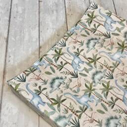 Wedge Baby Changing Mat, Dinosaur Jungle Changing Mat, Anti Roll Baby Mat - thumbnail 2