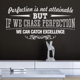 Catch Excellence - Office Wall Art Typography Stickers Decor Inspirational Motivational Decals Skucatchexsticker - thumbnail 1