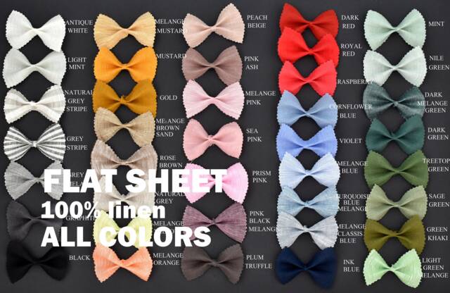 Linen Flat Sheet - Bed Sheet Linen Bedding, France Linen, Set, Sheet, Linenflat Sheets Queen Handmade - image 1