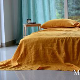 Linen Flat Sheet - Bed Sheet Linen Bedding, France Linen, Set, Sheet, Linenflat Sheets Queen Handmade - thumbnail 3